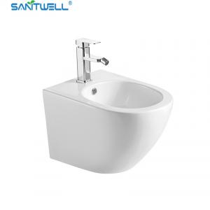 China SWJ0331 Bathroom WC pan White Wall Hung Bidet 480*370*325 mm size , Floor mounted bidet factory