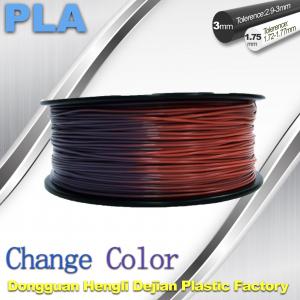 China Variable Temperature 3D Printer PLA Color Changing Filament 1.75 / 3.0mm factory