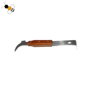 China 35.8cm Stainless Steel Chisel Hive Tool With Wooden Handle factory