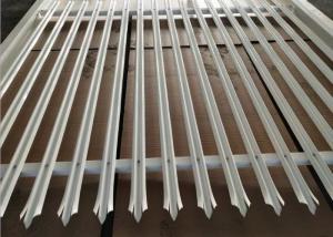 China Galvanized Steel High 3.6M W Section Palisade Fencing Powder Coated factory