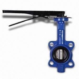 China Butterfly Valve in Wafer/Lug Type, with Resilient Seated and Stainless Steel Shaft factory
