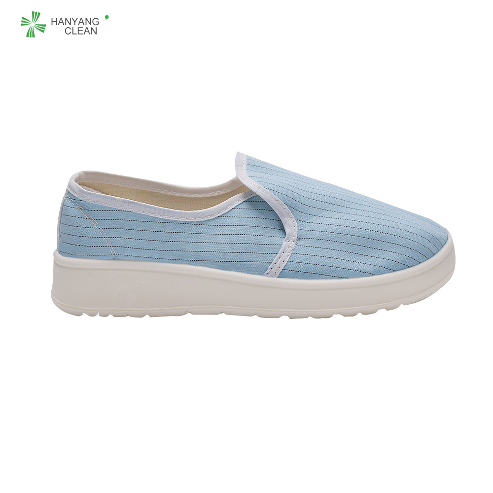 China Dustproof Lab ESD Cleanroom Shoes With Anti Static Textile Lining And PVC Sole factory