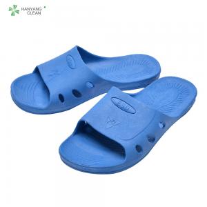 China Unisex ESD SPU Blue Safety Shoes Slipper Anti Static factory
