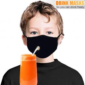 China ready to ship new drink face mask with drink hole and opening for drinking factory