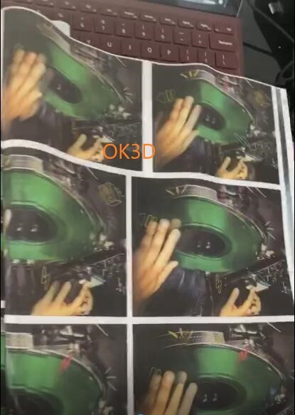 China DTF hot press transfer machine print very soft lenticular TPU lenticular printing in fashion garments and shose in NY factory