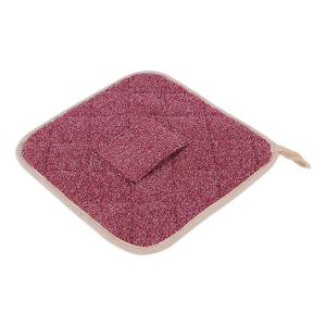 China Silicone Strip Heat Resistant Terry Cloth Pot Holders for Kitchen Baking factory
