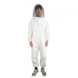 China Cotton Beekeeping Protective Clothing Fireproofing Net Hooded Coveralls factory