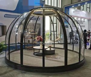 China Camping Round Dome Large Aluminum Profiles Weather Resistant factory