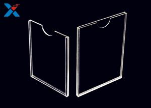 China Vertical Plastic Double Sided Sign Holder , Acrylic Holder Stand 8.5" X 11" factory