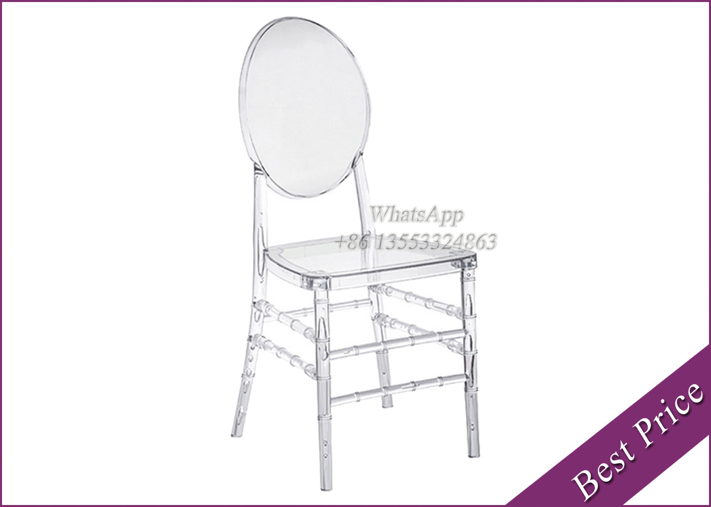 China Wedding Crystal Chiavari Chairs For Sale With Wholesale Price (YC-108) factory