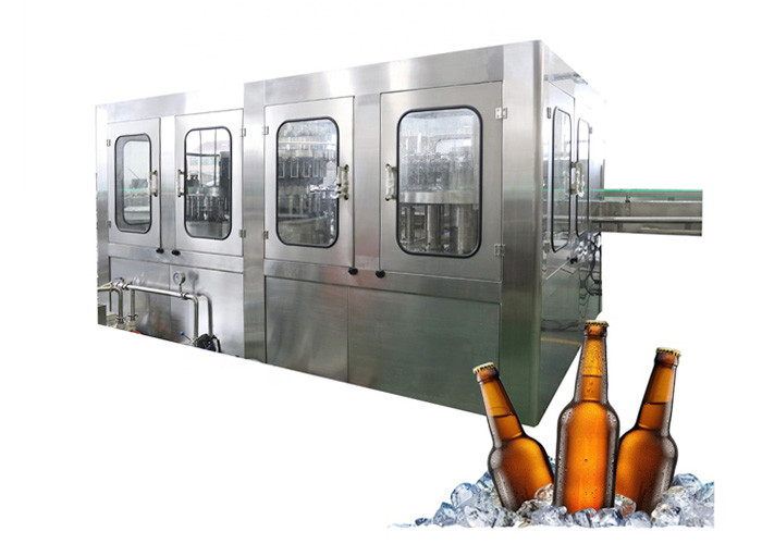China 6000BPH Stainless Steel Screw Conveying Beer Filling Machine factory
