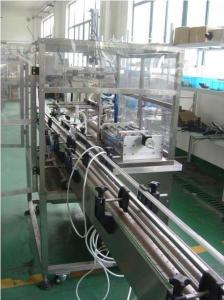 China PLC & HMI  Controlled Automatic Piston filling machine four heads for high viscous paste factory