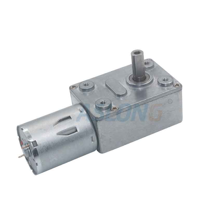 China 6 - 150rpm High Torque Right Angle Worm Gear DC Motor factory