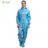 Buy cheap Hooded cleanroom ESD coverall for the higher cleanroom of pharmaceutical from wholesalers