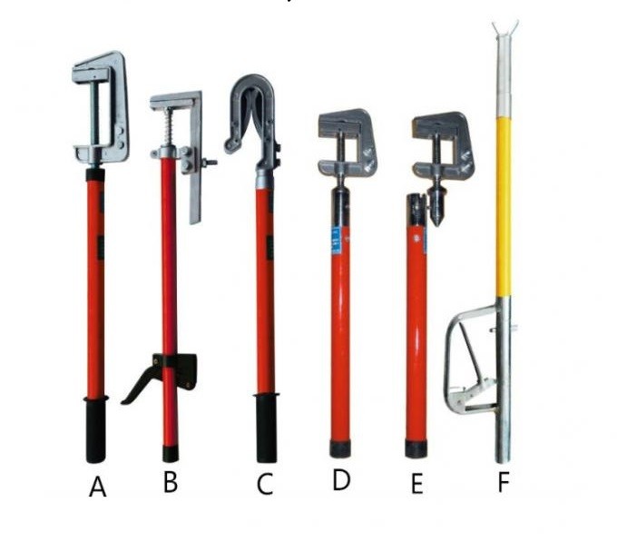 China 35KV Voltage Electric Security Tools Copper Ground Rod JDX With Earth Clamp factory