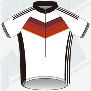 China Unisex Cool Cycling Bike Jersey 100% Polyester Material 2cm Silicon Gripper factory