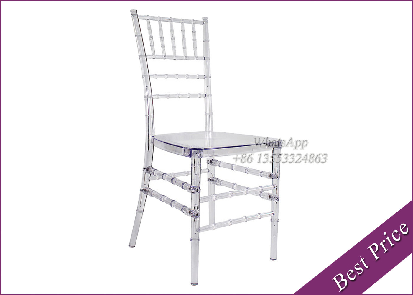 China Hot Sale Crtstal Wedding Chairs for Banquet and Party  (YC-101) factory