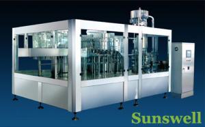 China Stainless Steel Tea Filling Machine , Semi-Automatic Liquid Filling Line factory