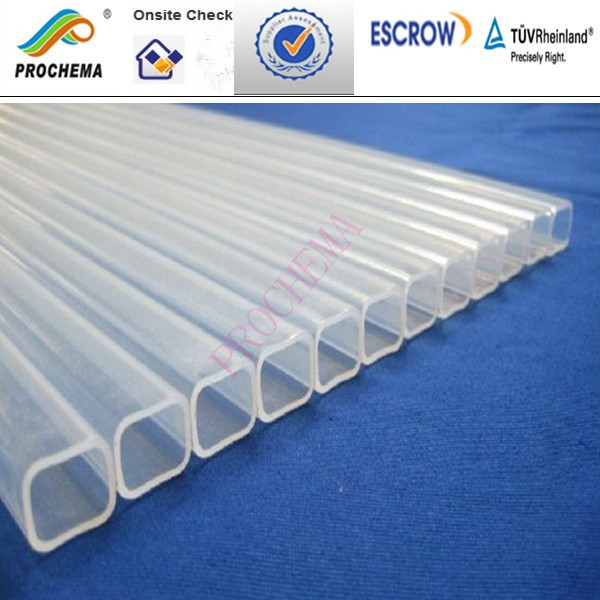 China ChinaFEP rectangle tube, FEP squre tube ,FEP flared tube, FEP capped pipe factory