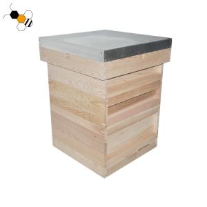 China 3 Layers 20mm Unassembled National Bee Hive With Metal Roof factory