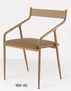 China Metal wood look upholsteredt lesiure armchair (YTDX-06) factory