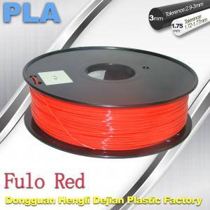 China 1.75 / 3mm Fluorescent Filament   PLA Fluo filament  bright color filament factory