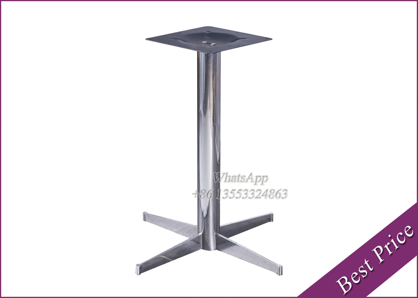 China Modern Restaurant Marble Table Base Chrome Material (YT-146) factory