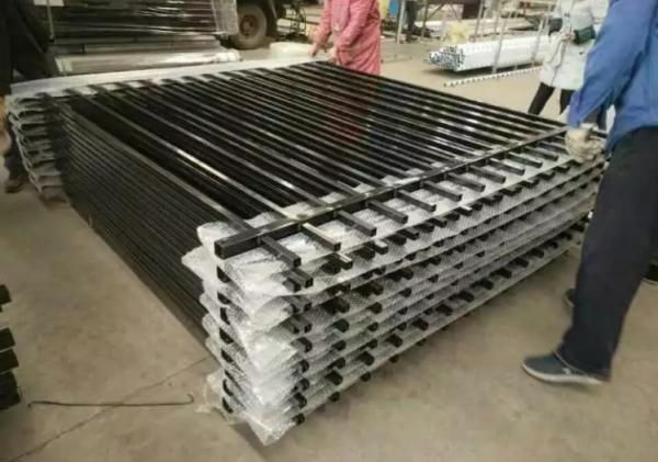 Welded 2400X1500mm Tubular Steel Fence For Motorways