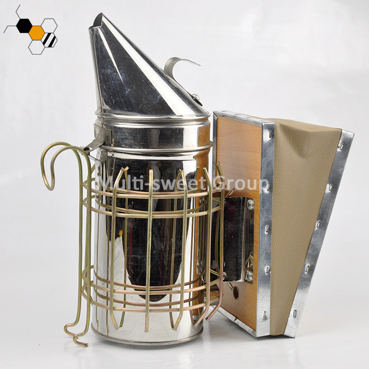 China 19.3*10cm Barrel Galvanized Leatheroid Electric Bee Smoker factory