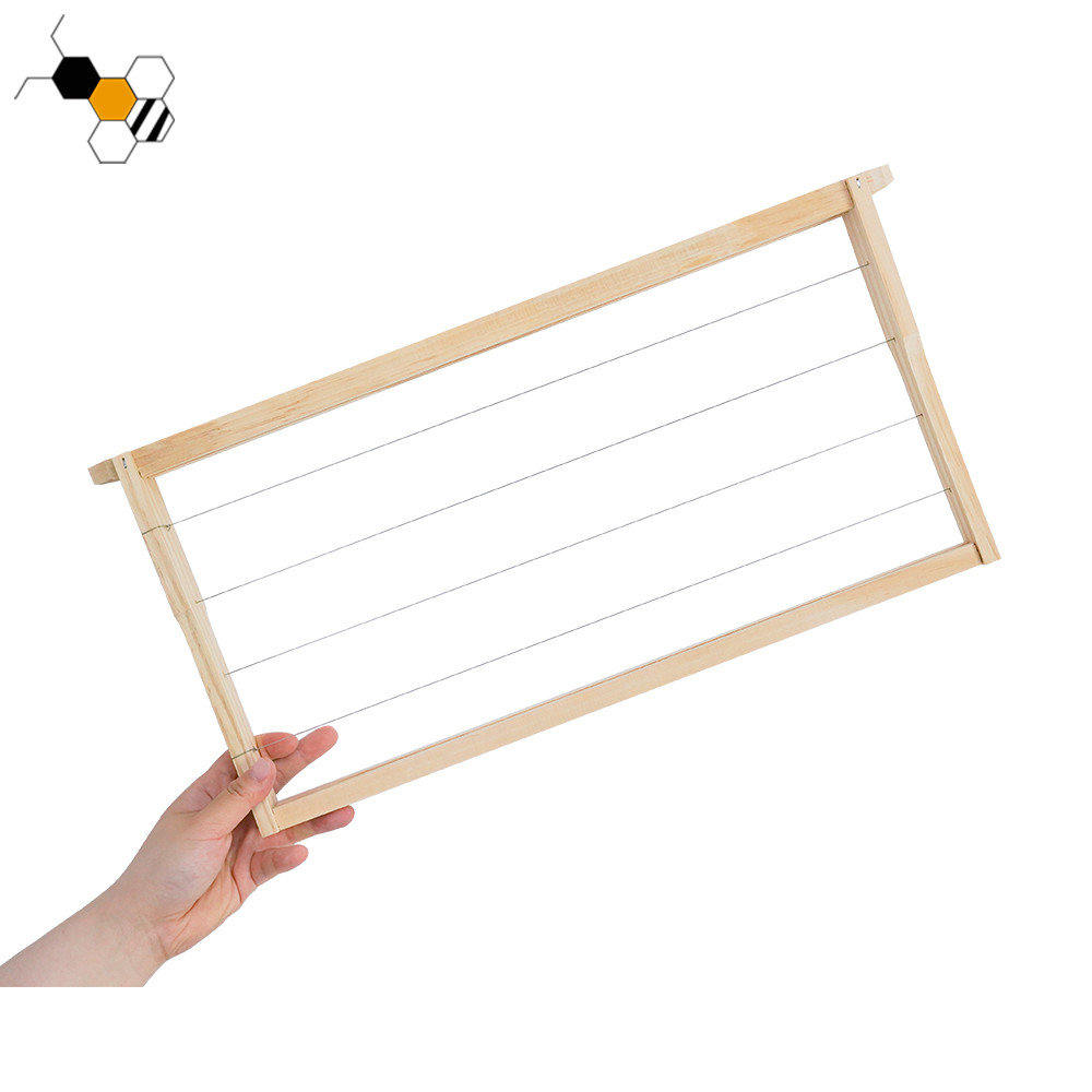 China Wired Langstroth Bee Frame OEM Knot Free Pine Beekeeping Frame factory