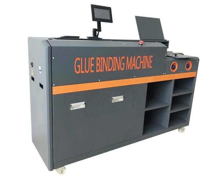 China 220-450 Books/Hour A3 A4 Perfect Electric Hot Melt Glue Book Binding Machine factory