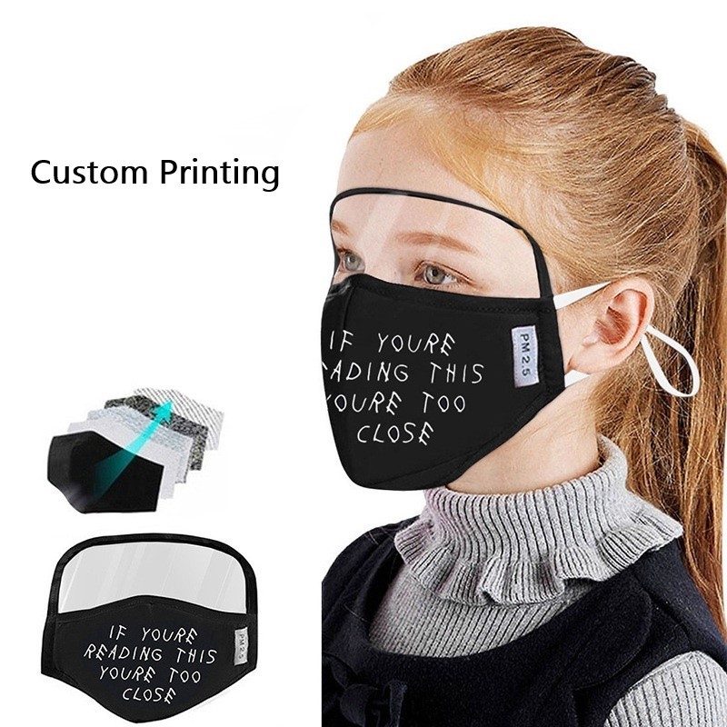 China 2020 new cotton face mask with Goggles factory