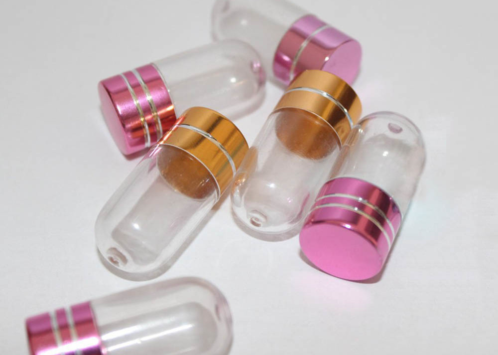China 15mm PS Clear Plastic Pill Bottles Container One Capsule factory