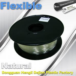 China Soft pla filament 1.75 / 3.0 mm  Flexible 3d Printer Filament for 3d  printing factory