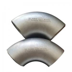 China Inox 304 316 Stainless Steel 60 90 180 Degree Handrail Railing  Tube Fittings Elbow factory