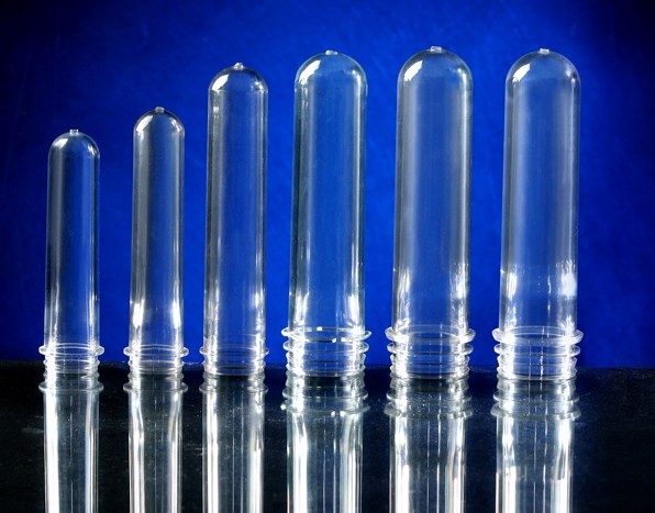 China Eco friendly polyethylene / PET bottle preforms for oil bottles Neck 32mm factory