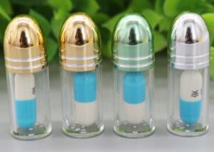 China 2ml ISO9001 Empty Capsule Shells Golden Single Pill Container factory