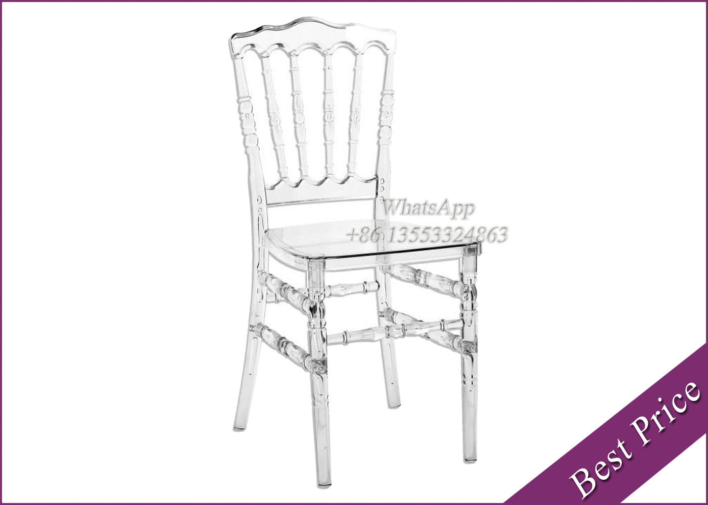 China Wedding Party Crystal Acrylic Chair For Sale From Chinese Factory (YC-103) factory