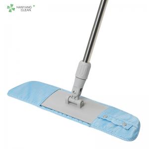 China ESD Cloth Stainless Steel Mop Autoclavable For High Level Cleanroom factory