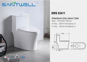 China Ceramic bathroom ware S trap single unit toilet , single piece wc factory