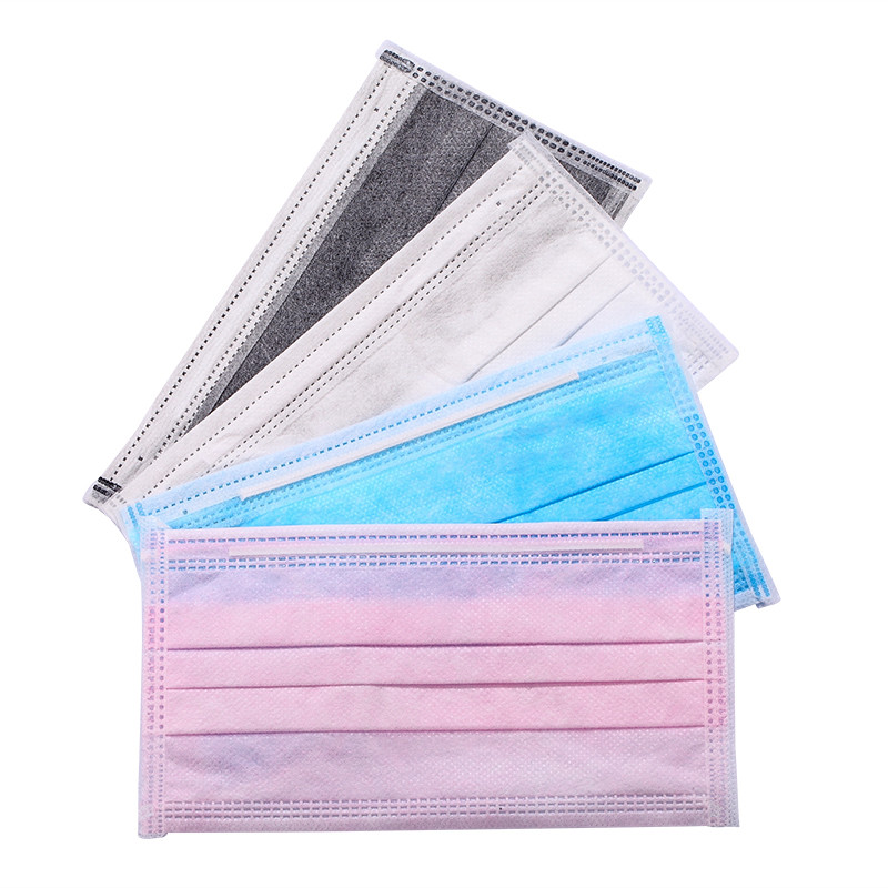 Buy cheap White Blue Green Pink Black Colorful Earloop Non-woven 3 Ply Disposable Face from wholesalers
