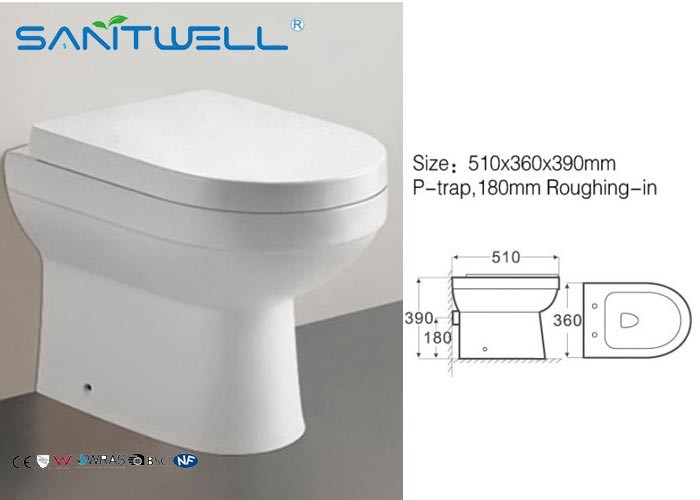 China Round Free Standing Toilet Modern Quick Release Soft Close Seat factory