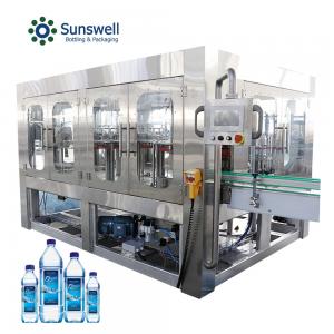 China High Accuracy 316L Water Bottle Filling Machines Mineral 50Hz Production Line factory