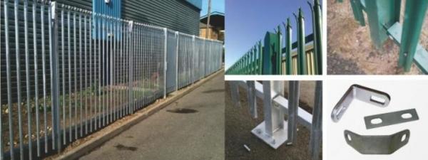 Pvc Coated Welded Wire Mesh Fence Galvanised Steel Palisade Fencing
