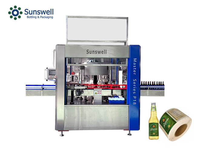 China Rotary Spring Water Carbonated Drink Bottles Sticker Labeling Machine High Speed factory