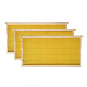 China 48.3*44.8*23.2cm Langstroth Frame With Wax Foundation Sheet factory