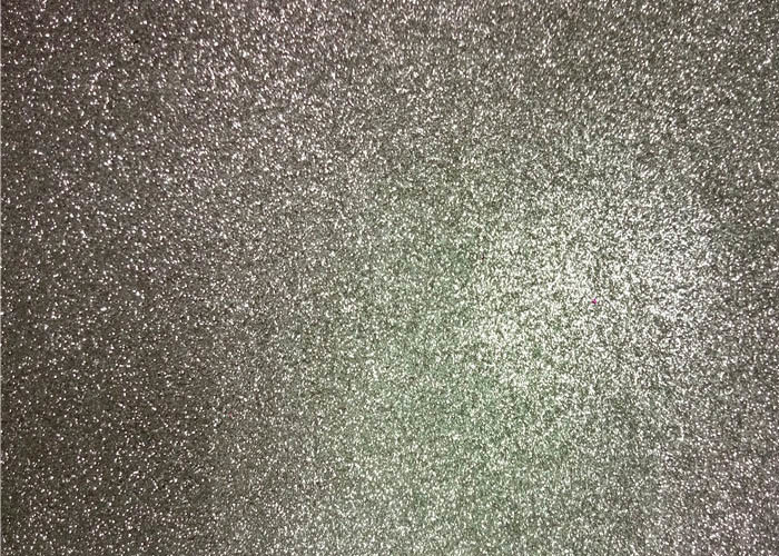 China Bedroom Wallpaper PU Material Silver Glitter Fabric For Living Room Home Decor factory