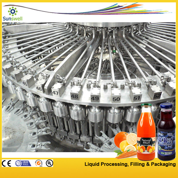 China PET / Plastic Bottle Juice Filling Machine , Automatic Rotary Juice Filling Equipment factory
