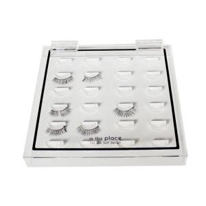 China Eyelash Acrylic Display Case Custom Clear Packaging Logo Plastic Mink ROHS Certificated factory