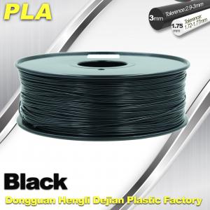 China Black  PLA 3d Printer Filament  1.75mm /  3.0mm 1.0 KG / Roll factory